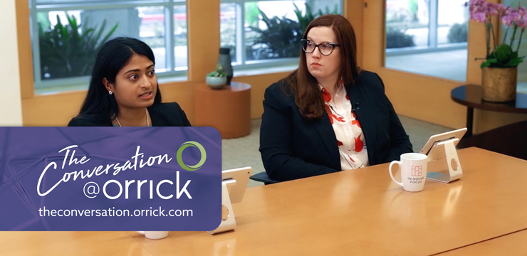 video still of Annie Prasad Vadillo and Danielle Hohos discussing millenial expectations in the multi-generational workplace