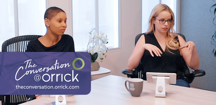 video still of Erin Leach and Alyssa Caridis discussing IP Tips and Best Practices for Startups