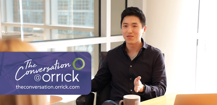 video still of Kaitlin Bagby and Ray Shan discussing Orrick's Series A Ready tool