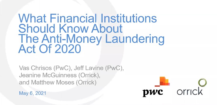 What Financial Institutions Should Know About the New AML Law
