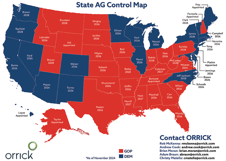 State AG Control Map | Orrick