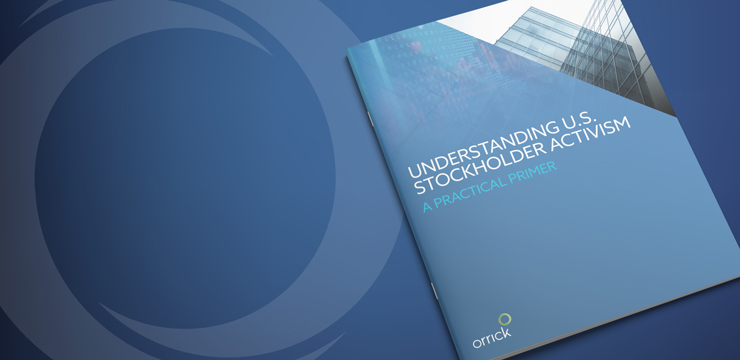 photo of cover of Orrick's Stockholder Activism Primer