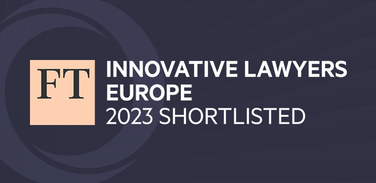 Financial Times Innovative Lawyers Europe 2023 Shortlisted