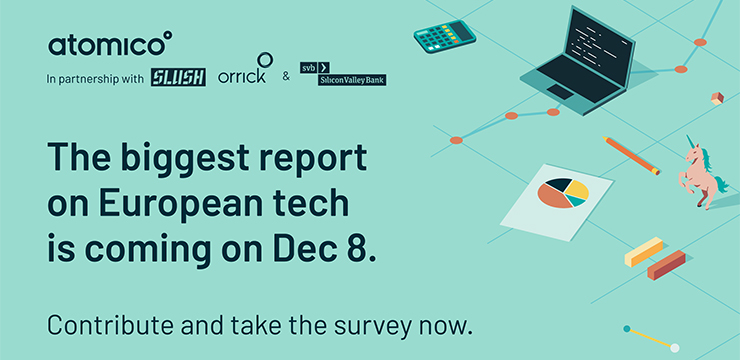 graphic promoting 2020 State of European Tech survey