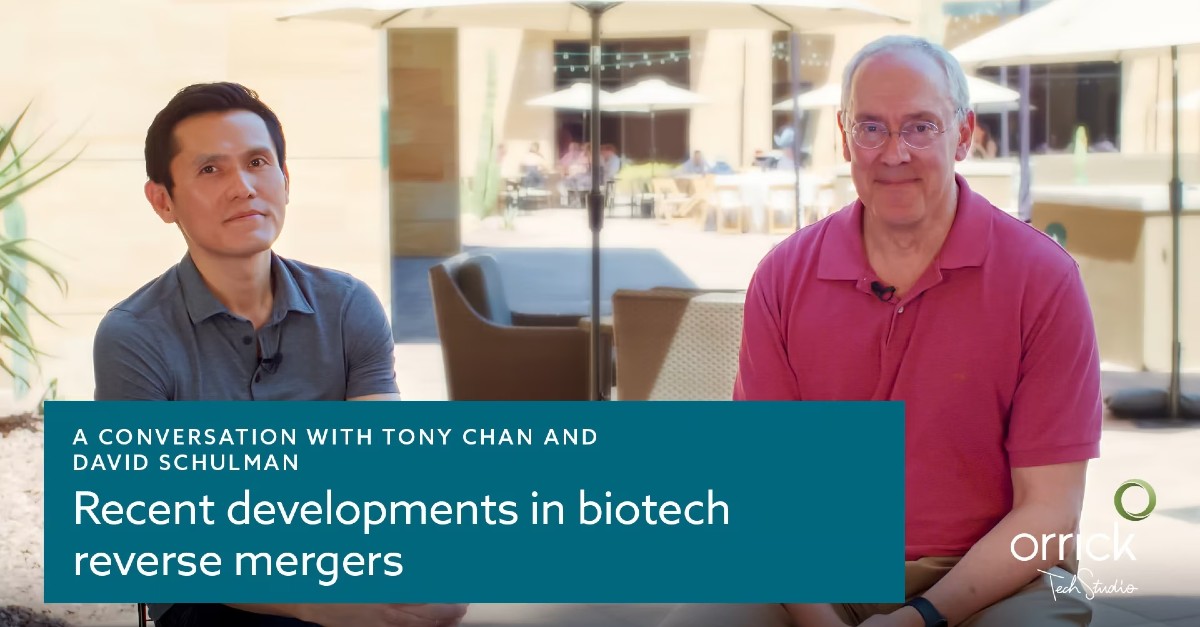 Recent Developments in Biotech Reverse Mergers | A Conversation with ...